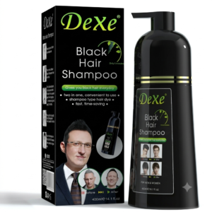 dexe black hair colour shampoo 400ml